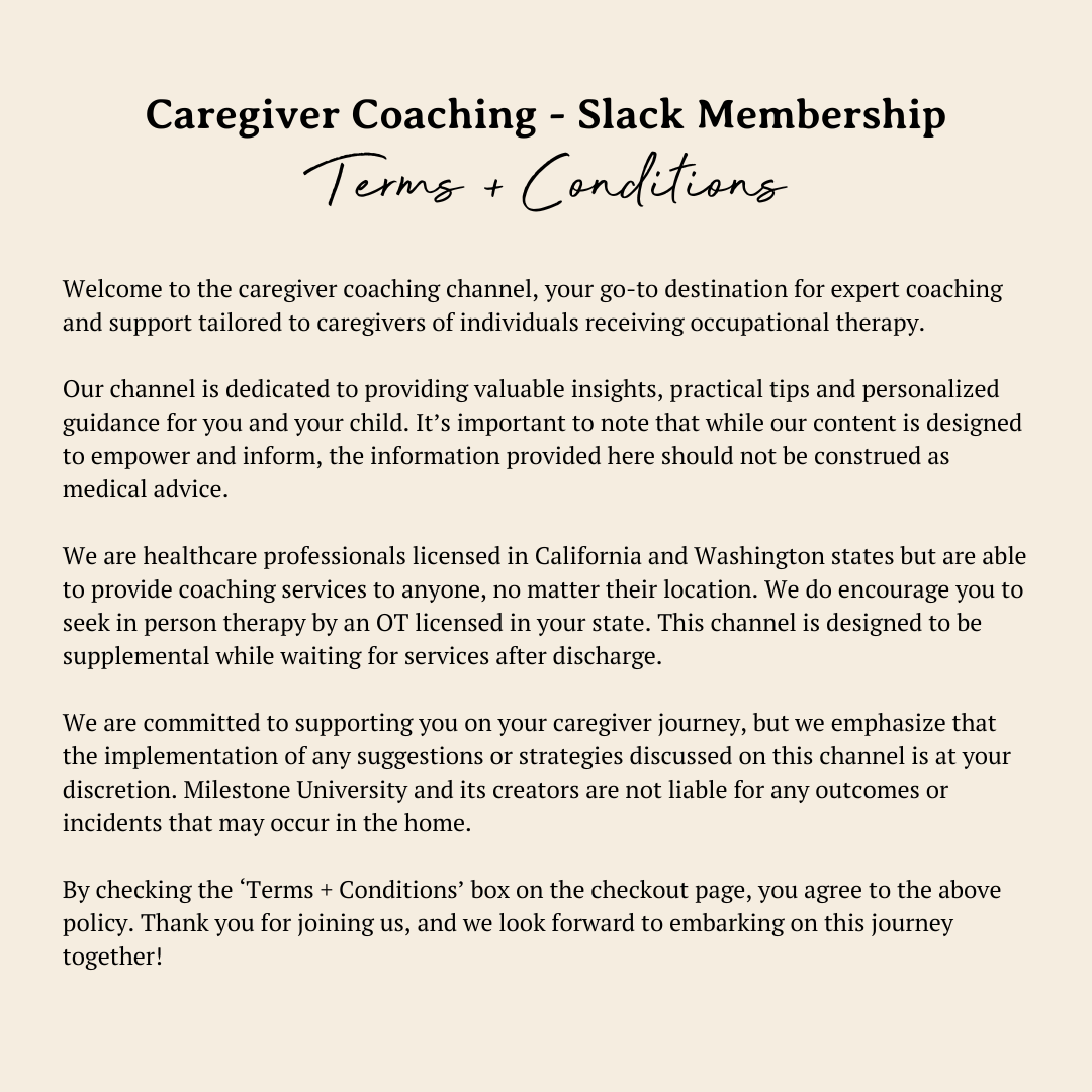 Caregiver Coaching - Slack Channel Membership